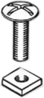 Cup Square Bolts & Nuts